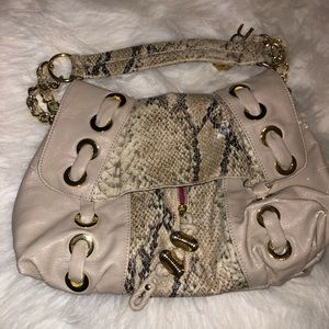 Faux snake handbag